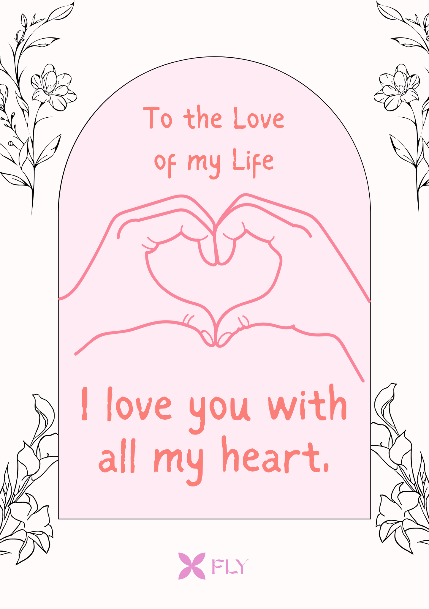 ♾️ The "Heart in Hands" Arch Card