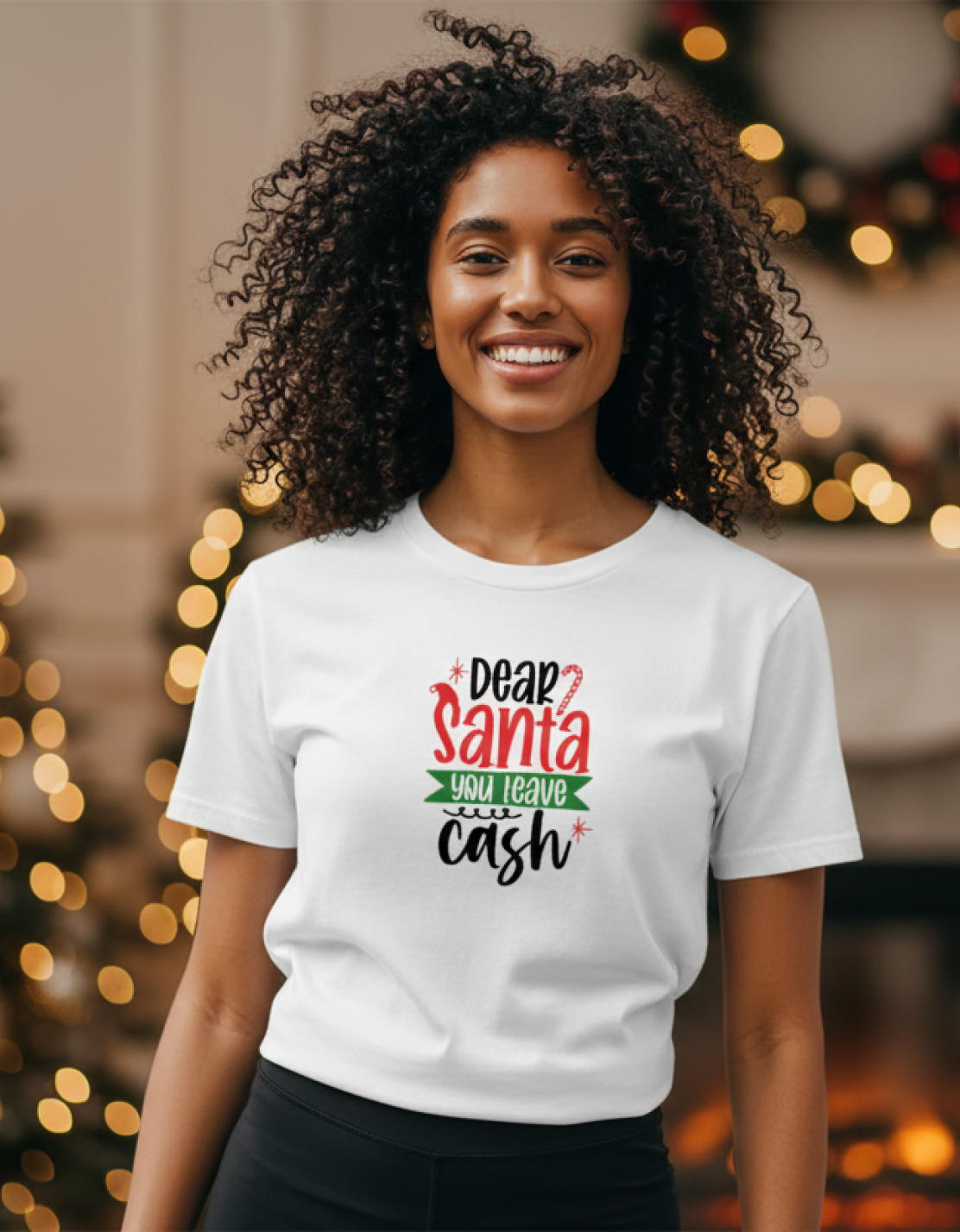 Essential Dear Santa YOU LEAVE Cash Unisex T-Shirt