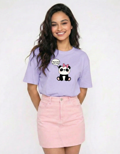 Panda in Love (Him) – Valentine’s Edition Oversized T-Shirt