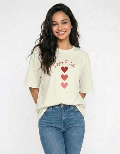 (COMBO) Happy to Take & Taken – Valentine’s Couple Edition Classic Crew T-Shirt