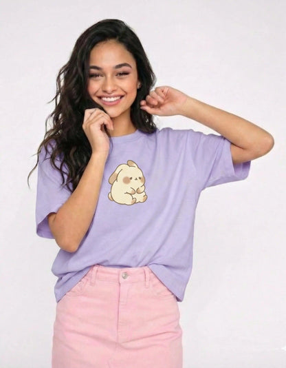 (COMBO) Happy Bunny & Shy Bunny – Valentine’s Couple Edition Classic Crew T-Shirt