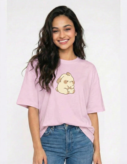 (COMBO) Happy Bunny & Shy Bunny – Valentine’s Couple Edition Classic Crew T-Shirt