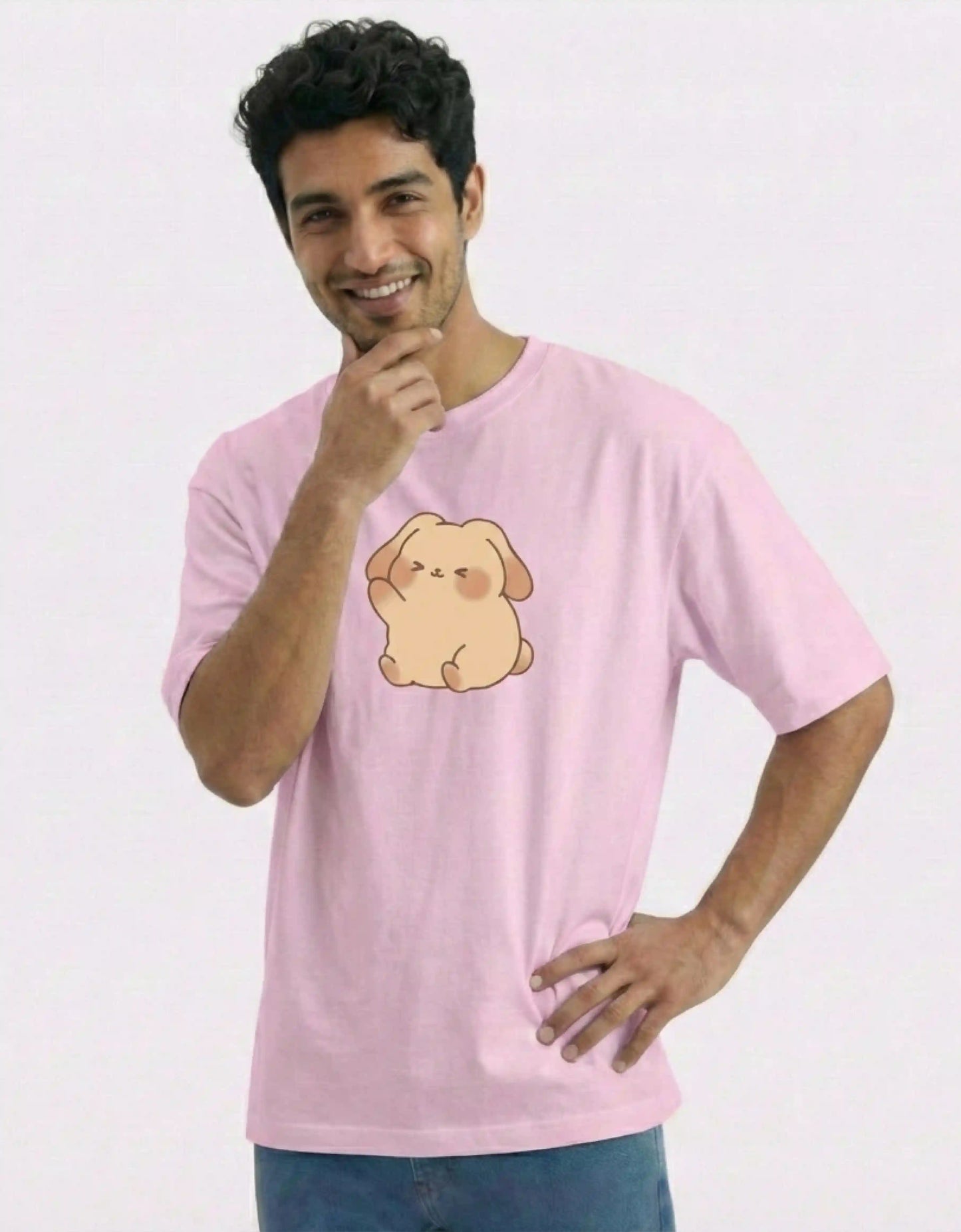 (COMBO) Happy Bunny & Shy Bunny – Valentine’s Couple Edition Classic Crew T-Shirt