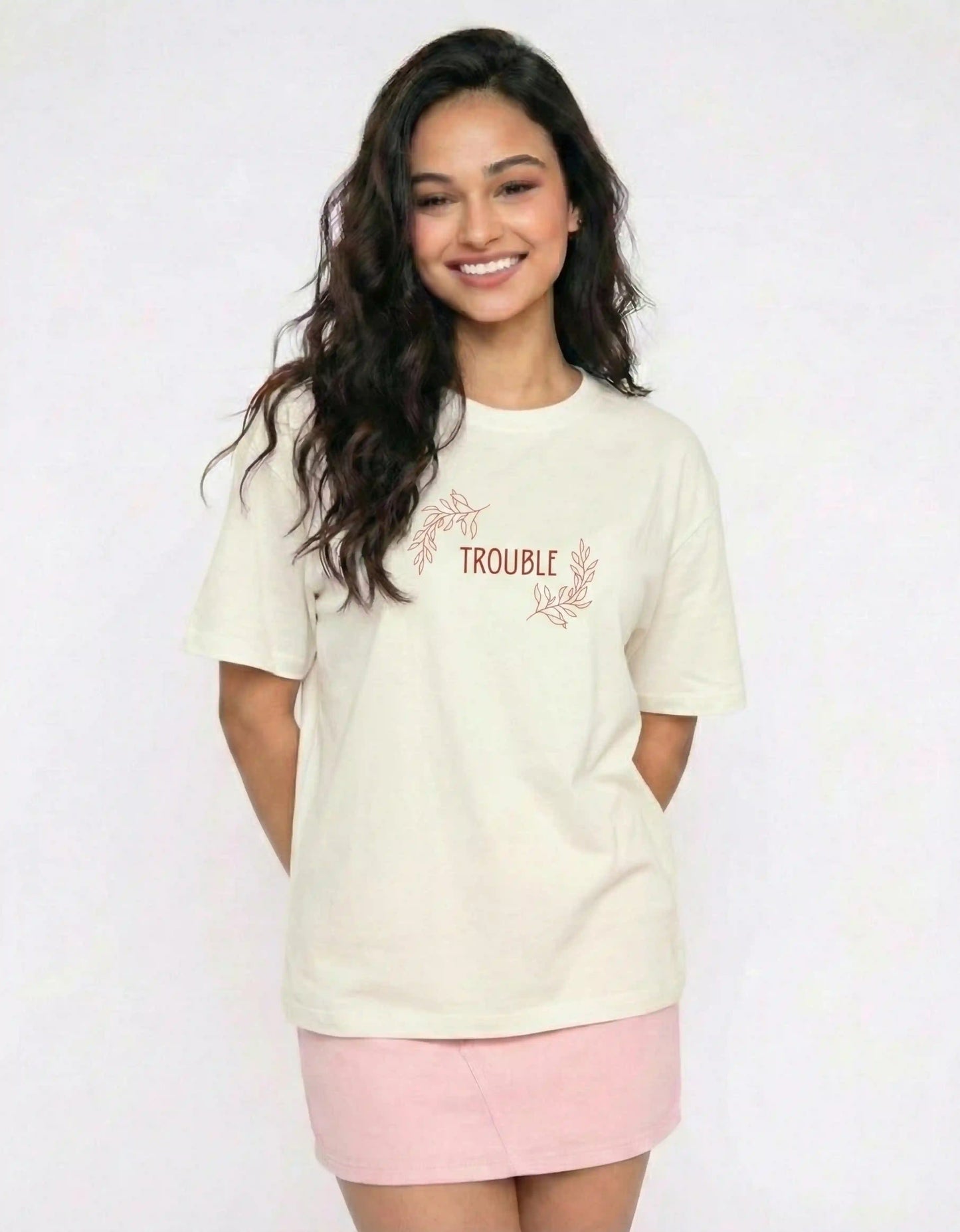 (COMBO) She is Trouble & Trouble Follows - Valentine’s Couple Edition Classic Crew T-Shirt