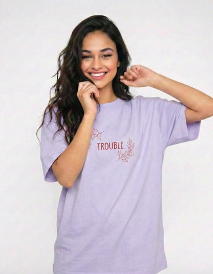 (COMBO) She is Trouble & Trouble Follows - Valentine’s Couple Edition Classic Crew T-Shirt