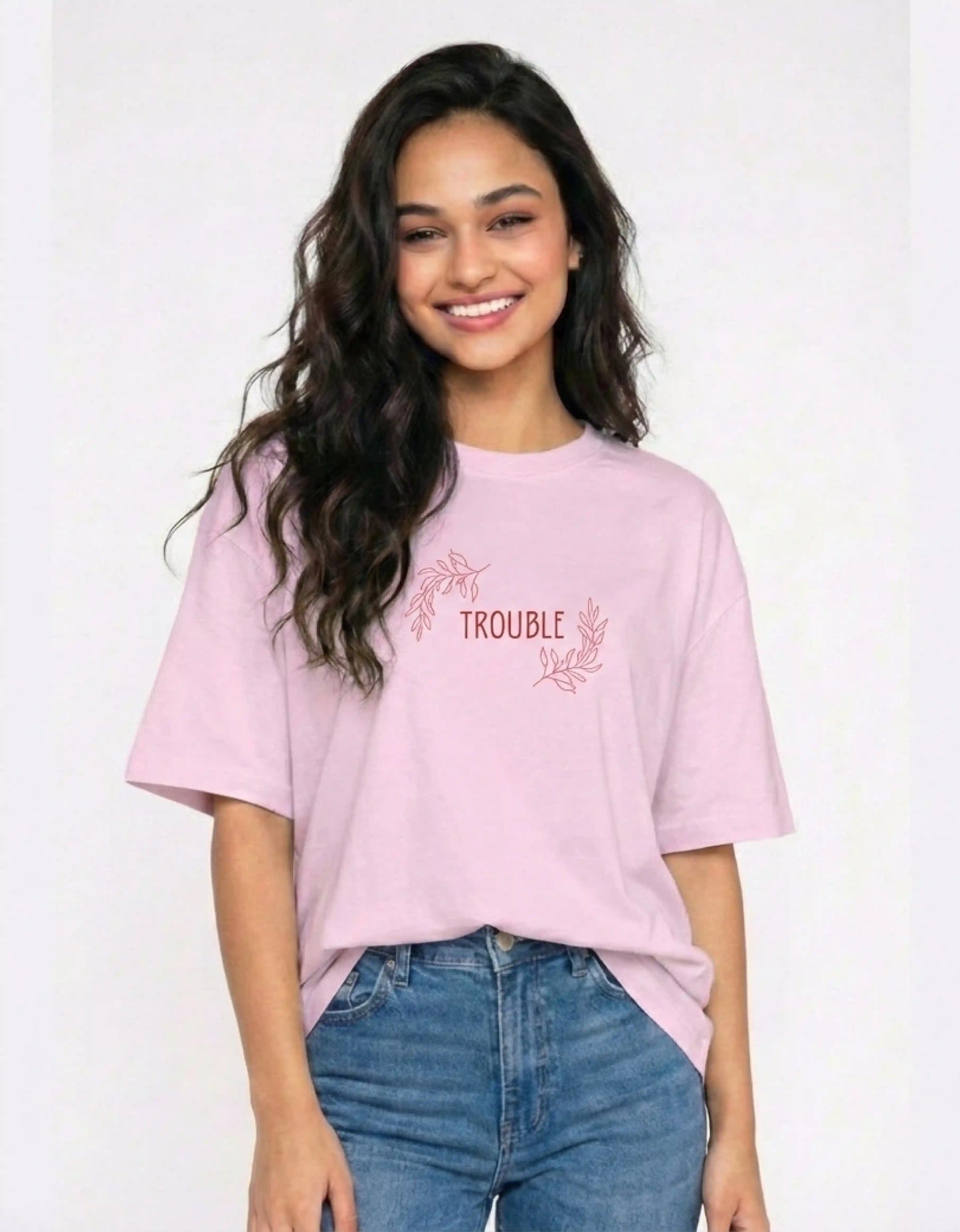 (COMBO) She is Trouble & Trouble Follows - Valentine’s Couple Edition Classic Crew T-Shirt