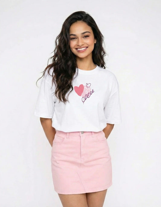 Love Scribble – Valentine’s Edition Oversized T-Shirt