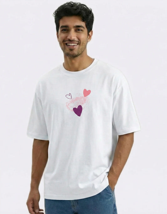 Painted Hearts – Valentine’s Edition Oversized T-Shirt