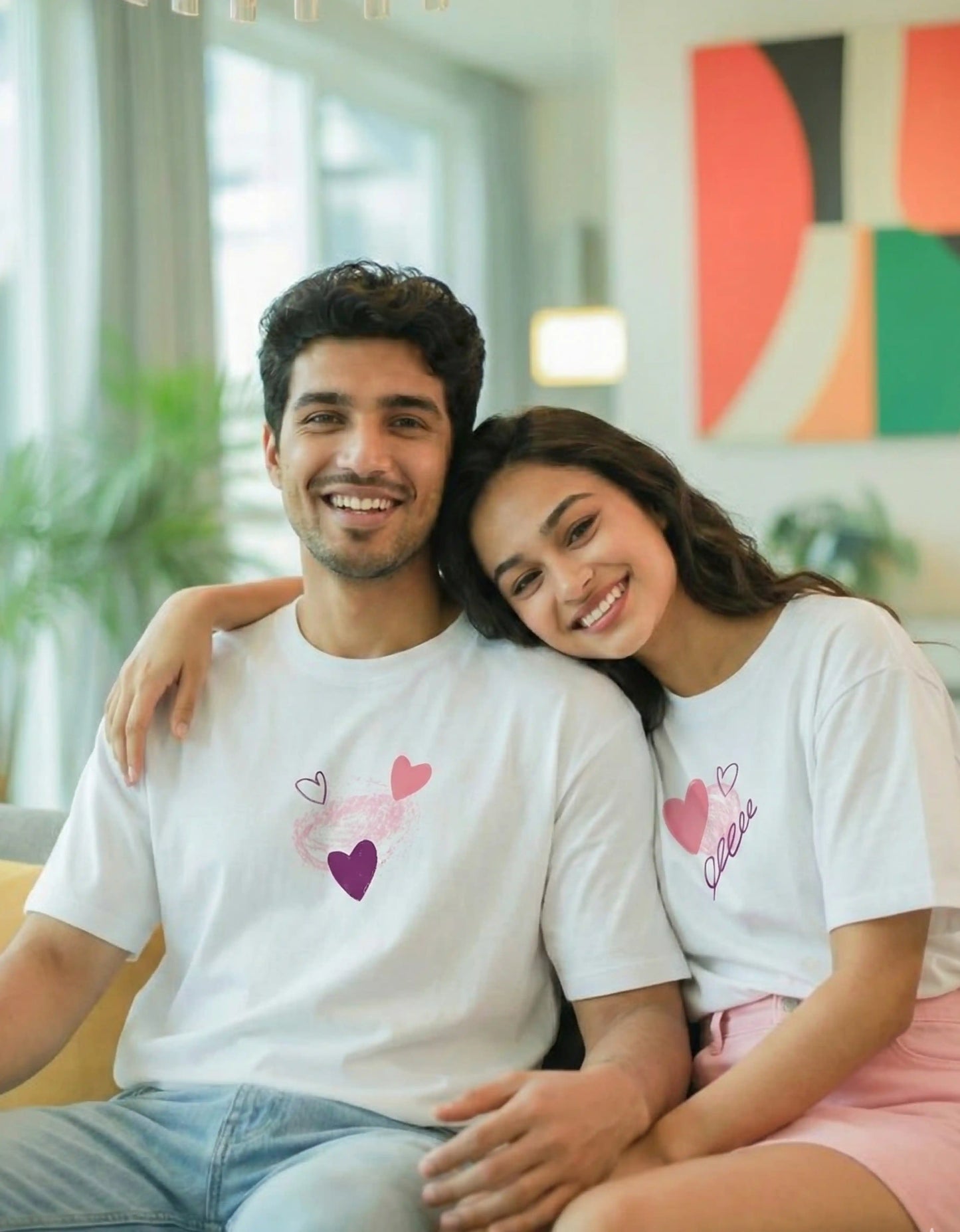 Painted Hearts – Valentine’s Edition Oversized T-Shirt