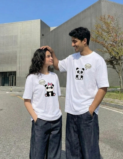 Panda in Love (Her) – Valentine’s Edition Oversized T-Shirt