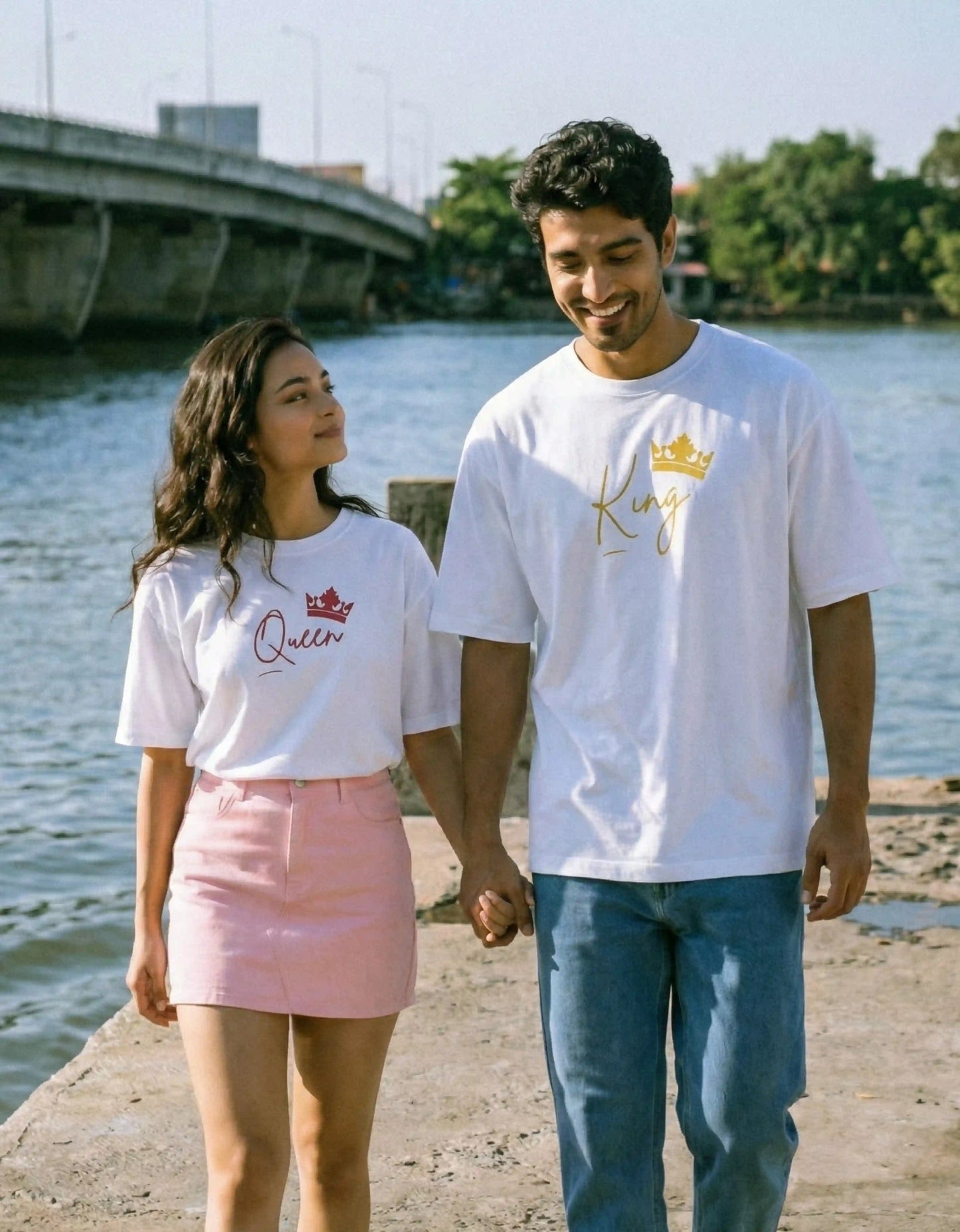 (COMBO) King & Queen – Valentine’s Couple Edition Classic Crew T-Shirt