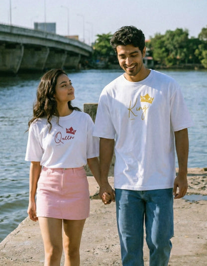 (COMBO) King & Queen – Valentine’s Couple Edition Classic Crew T-Shirt