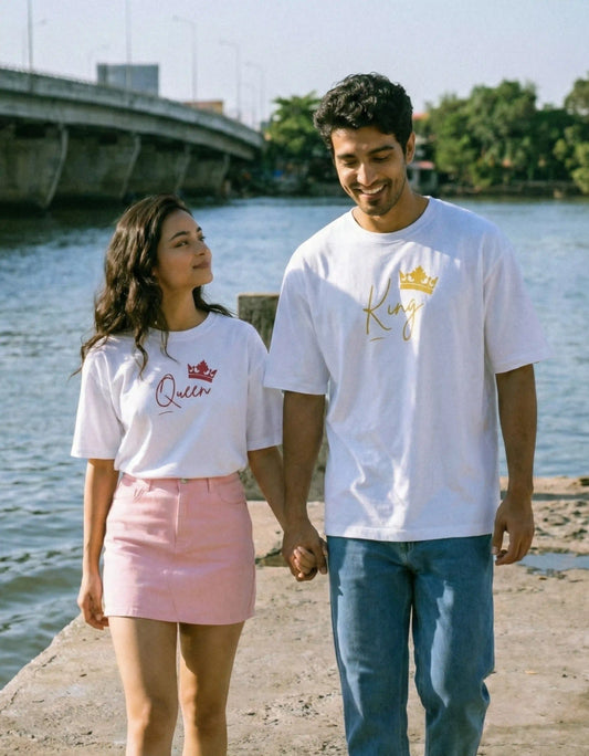 (COMBO) King & Queen – Valentine’s Couple Edition Classic Crew T-Shirt