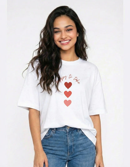 (COMBO) Happy to Take & Taken – Valentine’s Couple Edition Classic Crew T-Shirt