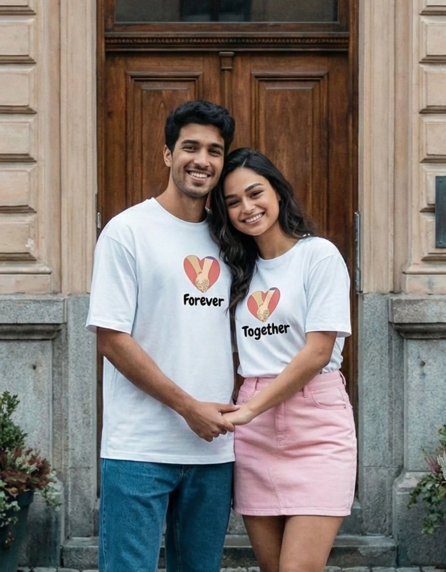 (COMBO) Together & Forever - Valentine’s Couple Edition Classic Crew T-Shirt