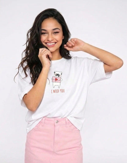 I Woof You – Valentine’s Edition Oversized T-Shirt